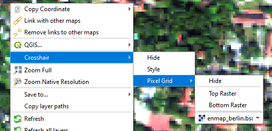 Crosshair Pixel Grid Menu